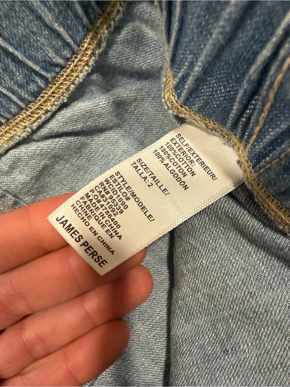 James Perse Denim Pleated Pant - Picture 8 of 9